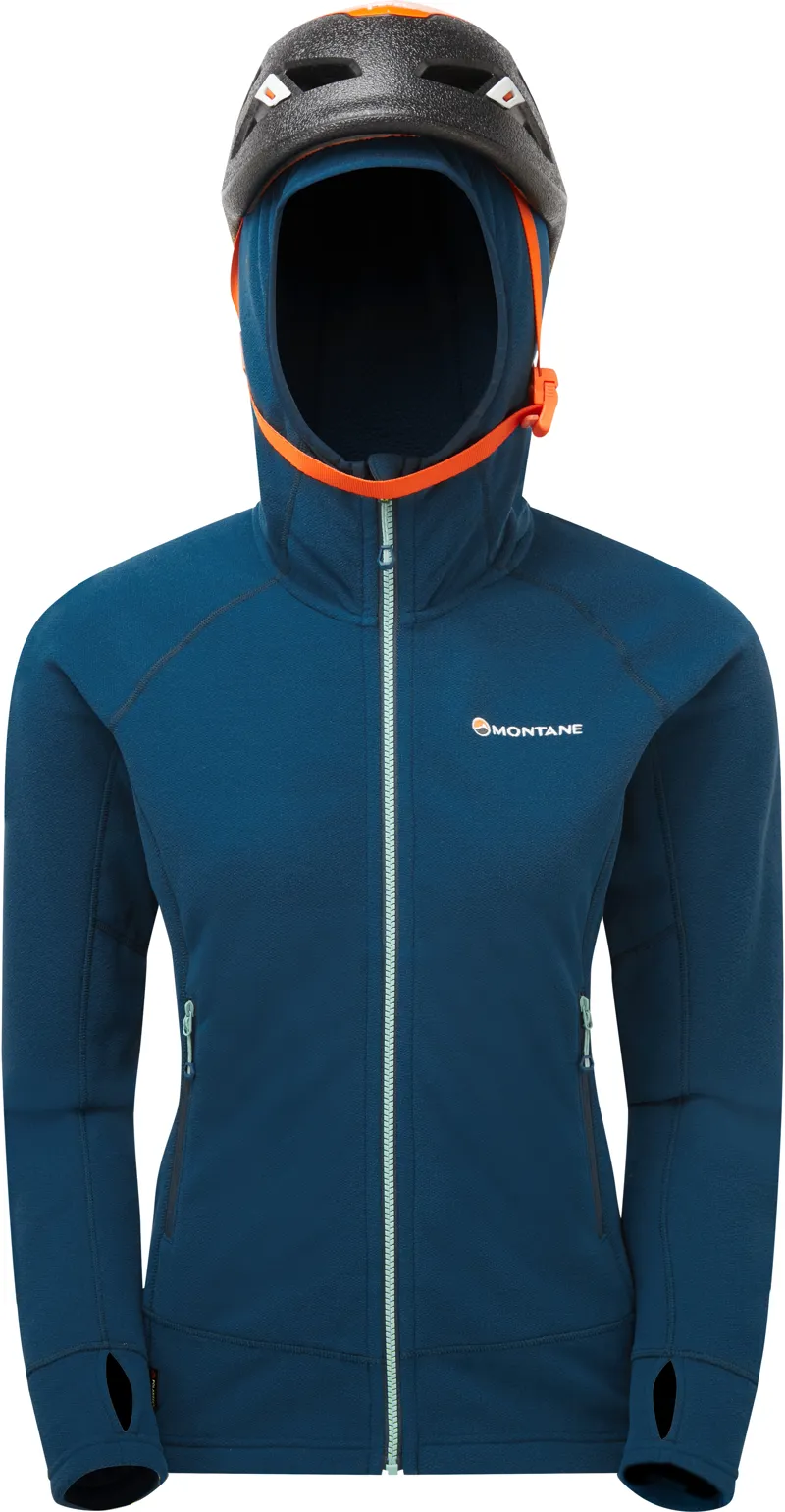 Montane Womens Lyra Fleece Hoodie - Narwhal Blue-2